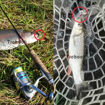 TREHOOK 5 бр. 1,5 г 3 см мини воблери/риболовна примамка Crankbait Изкуствена примамка Твърд плаващ воблер за риба бас риболовни принадлежности