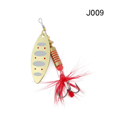 WPE Brand Spinner Lure 1τμχ 6,5g/10g/13,5g 22 χρώμα με Treble Hook Metal Spoon Lure Hard Fishing Lure Fishing Tackle Bait