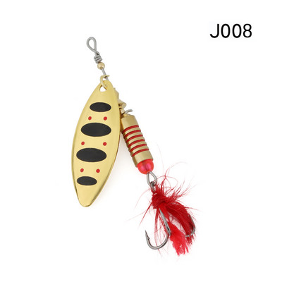 WPE Brand Spinner Lure 1τμχ 6,5g/10g/13,5g 22 χρώμα με Treble Hook Metal Spoon Lure Hard Fishing Lure Fishing Tackle Bait