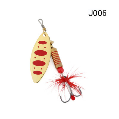 WPE Brand Spinner Lure 1τμχ 6,5g/10g/13,5g 22 χρώμα με Treble Hook Metal Spoon Lure Hard Fishing Lure Fishing Tackle Bait