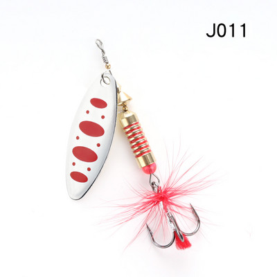 WPE Brand Spinner Lure 1τμχ 6,5g/10g/13,5g 22 χρώμα με Treble Hook Metal Spoon Lure Hard Fishing Lure Fishing Tackle Bait
