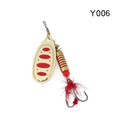 WPE Brand Spinner Lure 1τμχ 6,5g/10g/13,5g 22 χρώμα με Treble Hook Metal Spoon Lure Hard Fishing Lure Fishing Tackle Bait