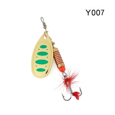 WPE Brand Spinner Lure 1τμχ 6,5g/10g/13,5g 22 χρώμα με Treble Hook Metal Spoon Lure Hard Fishing Lure Fishing Tackle Bait
