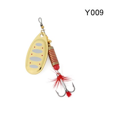 WPE Brand Spinner Lure 1 бр. 6,5 g/10 g/13,5 g 22 цвята с метална лъжица с кука за високи честоти, твърда примамка за риболов, стръв за риболовни принадлежности