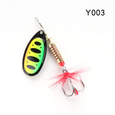 WPE Brand Spinner Lure 1τμχ 6,5g/10g/13,5g 22 χρώμα με Treble Hook Metal Spoon Lure Hard Fishing Lure Fishing Tackle Bait