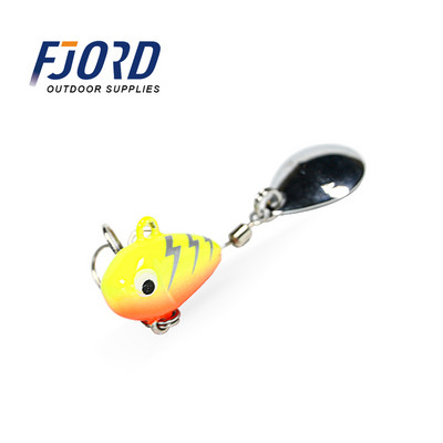 FJORD 7g/10.5g/14g Spinning Tail-spinner Swimbait horgászcsalik Spinnerbait Vib fém mesterséges csali pontyhorgász kiegészítők