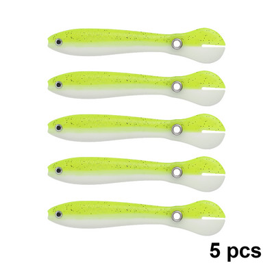 QXO 5pcs/Lot Fish Soft Lure Bionic Loach 10cm αξεσουάρ θαλάσσιου ψαρέματος Σιλικόνη Δολώματα αγαθά float ALL FOR FISH tools bait boat