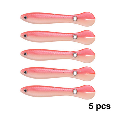 QXO 5pcs/Lot Fish Soft Lure Bionic Loach 10cm αξεσουάρ θαλάσσιου ψαρέματος Σιλικόνη Δολώματα αγαθά float ALL FOR FISH tools bait boat