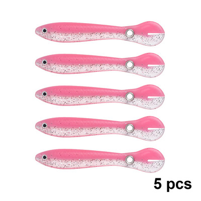 QXO 5pcs/Lot Fish Soft Lure Bionic Loach 10cm αξεσουάρ θαλάσσιου ψαρέματος Σιλικόνη Δολώματα αγαθά float ALL FOR FISH tools bait boat