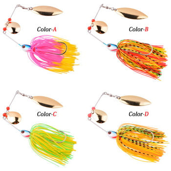 1бр Spinner Bait 10G 16G 17G Метална примамка Твърда риболовна примамка Spinner Lure Spinnerbait Щука Въртящи се рибни принадлежности Воблер Риболов