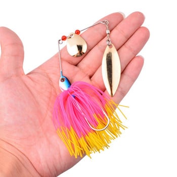 1бр Spinner Bait 10G 16G 17G Метална примамка Твърда риболовна примамка Spinner Lure Spinnerbait Щука Въртящи се рибни принадлежности Воблер Риболов