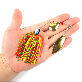 1бр Spinner Bait 10G 16G 17G Метална примамка Твърда риболовна примамка Spinner Lure Spinnerbait Щука Въртящи се рибни принадлежности Воблер Риболов