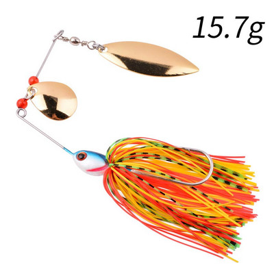 1 buc. Momeală Spinner 10G 16G 17G Nalucă de pescuit tare Nalucă de pescuit Spinner momeală Spinnerbait Stiucă Swivel Fish Tackle Wobbler Pescuit