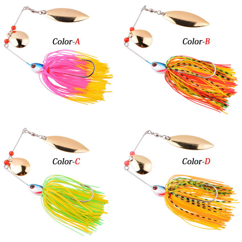 1 buc. Momeală Spinner 10G 16G 17G Nalucă de pescuit tare Nalucă de pescuit Spinner momeală Spinnerbait Stiucă Swivel Fish Tackle Wobbler Pescuit
