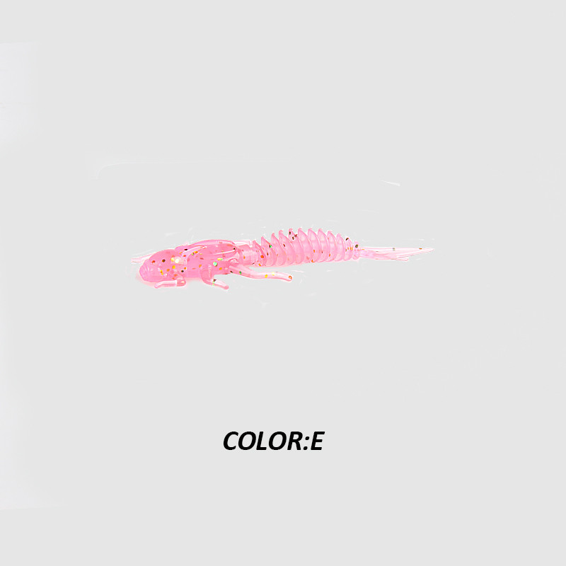 2019New Reach Naluci moale Naluci din plastic moale Larva 6cm/5cm Naluci plutitoare de apă dulce Vierme de momeală din silicon pentru pescuit