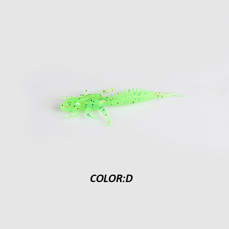 2019New Reach Naluci moale Naluci din plastic moale Larva 6cm/5cm Naluci plutitoare de apă dulce Vierme de momeală din silicon pentru pescuit