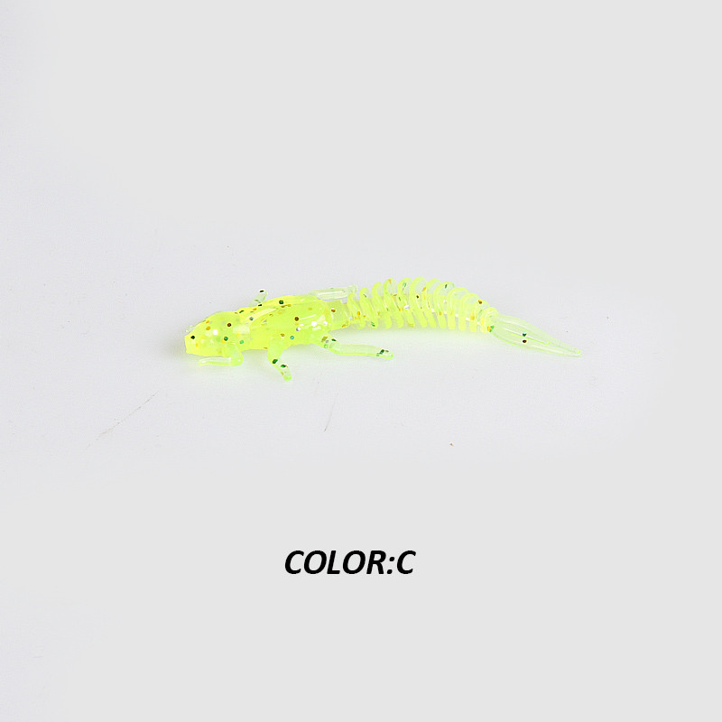 2019New Reach Naluci moale Naluci din plastic moale Larva 6cm/5cm Naluci plutitoare de apă dulce Vierme de momeală din silicon pentru pescuit