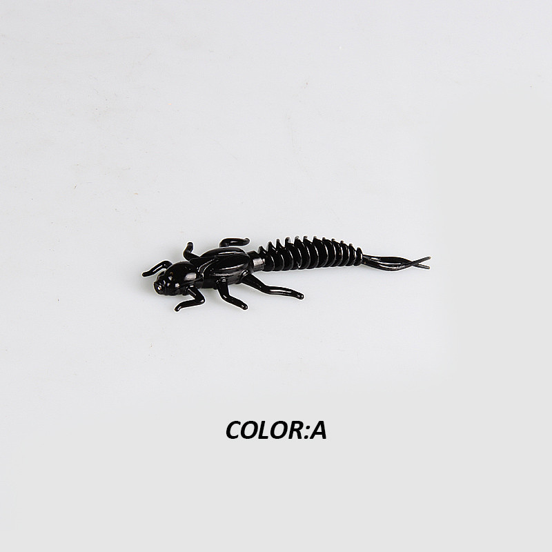 2019New Reach Naluci moale Naluci din plastic moale Larva 6cm/5cm Naluci plutitoare de apă dulce Vierme de momeală din silicon pentru pescuit