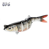 ODS 140mm 30g Naluci de pescuit Wobblers de scufundare Naluci de pescuit Crankbait Swimbait 8 segmente Momeală artificială tare pentru momeli de pescuit