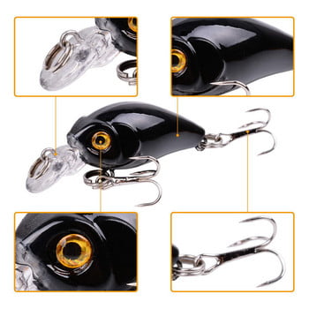 Aorace 9/6 бр. Crankbaits Set Смесени цветове Риболовни примамки Minnow Baits Wobbler Bass Swimbait Sea Swim Trout Tackle Hard