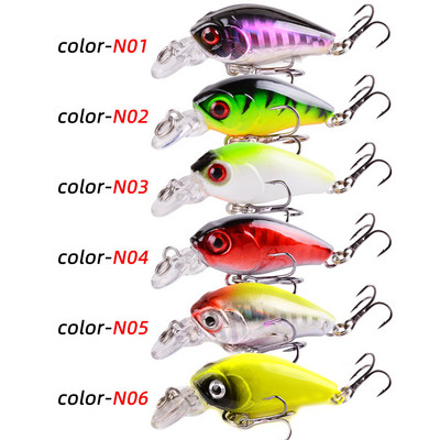 Aorace 9/6 tk Crankbaits Set Segavärvilised Püügilandid Minnow Baits Wobbler Bass Swimbait Meri ujumisforelli varustus Hard