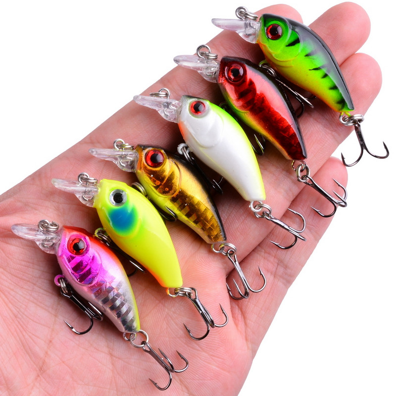 Aorace 9/6 tk Crankbaits Set Segavärvilised Püügilandid Minnow Baits Wobbler Bass Swimbait Meri ujumisforelli varustus Hard