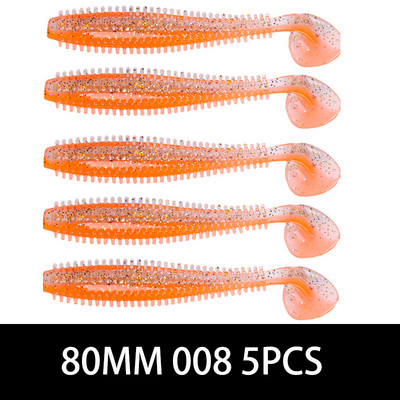 Hedgehog Spikey Shad 80mm 120mm Fishing Soft Lure tengeri uborka lapátos féreg szilikon wobbler hengeres csali