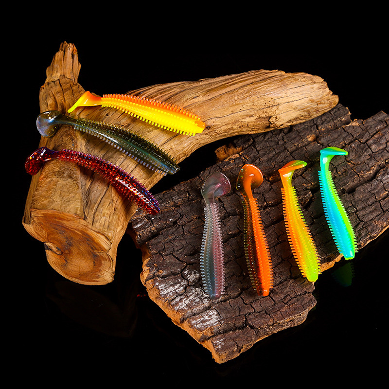 Hedgehog Spikey Shad 80mm 120mm Fishing Soft Lure tengeri uborka lapátos féreg szilikon wobbler hengeres csali