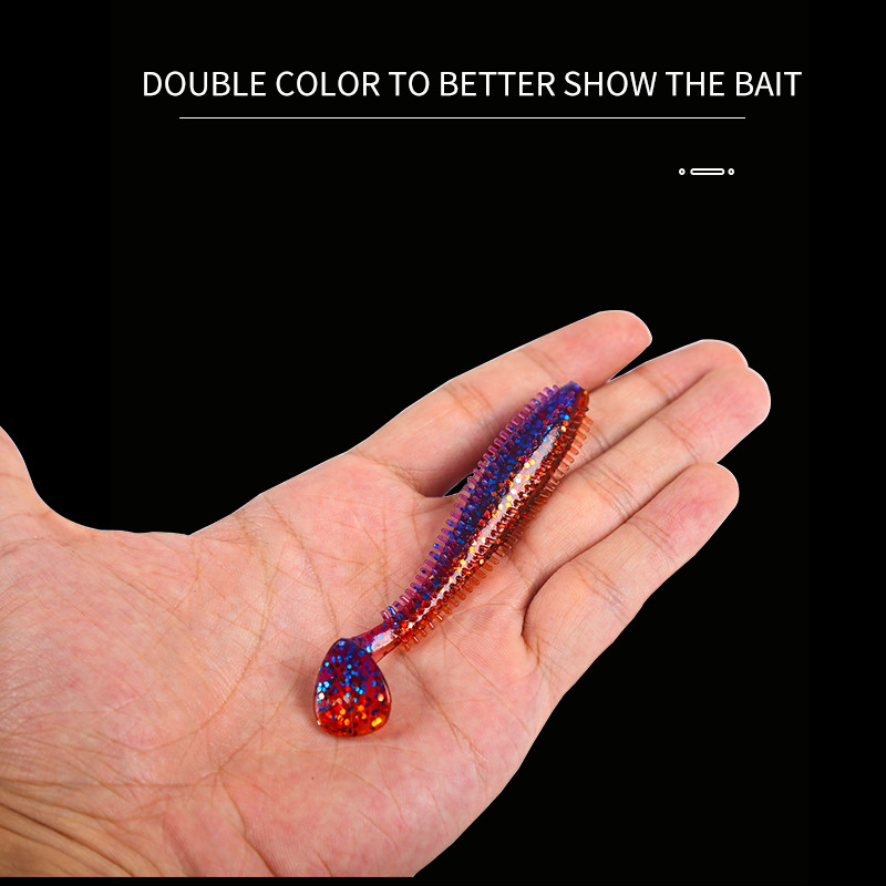 Hedgehog Spikey Shad 80mm 120mm Fishing Soft Lure tengeri uborka lapátos féreg szilikon wobbler hengeres csali