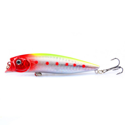 Whopper Plopper 9cm 11,5g TopWater Popper püügilant kõva söödaga voblerid, pöörlevad pehme sabaga kalastustarbed