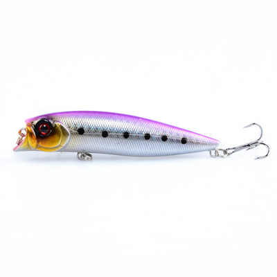 Whopper Plopper 9cm 11,5g TopWater Popper püügilant kõva söödaga voblerid, pöörlevad pehme sabaga kalastustarbed