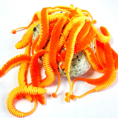 10 бр./лот Риболовна примамка Мека примамка Shad Силиконови примамки Воблери Swimbait Изкуствен leurre souple