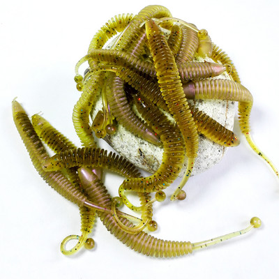 10 бр./лот Риболовна примамка Мека примамка Shad Силиконови примамки Воблери Swimbait Изкуствен leurre souple