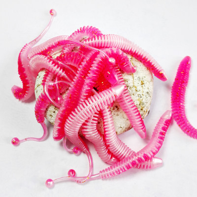 10 бр./лот Риболовна примамка Мека примамка Shad Силиконови примамки Воблери Swimbait Изкуствен leurre souple