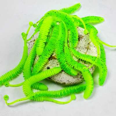 10 бр./лот Риболовна примамка Мека примамка Shad Силиконови примамки Воблери Swimbait Изкуствен leurre souple