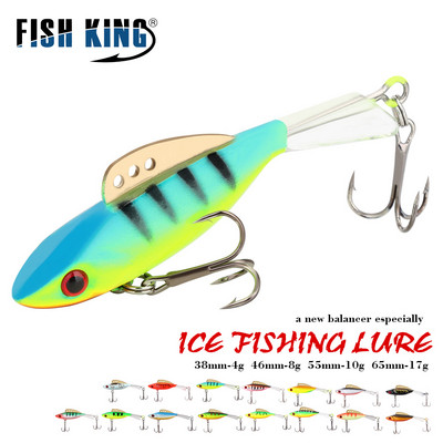 FISH KING 1PC mamci za ribolov na ledu 4g/8g10g/17g zimski mamac tvrdi mamac balanser za pecanje mamaca jigging