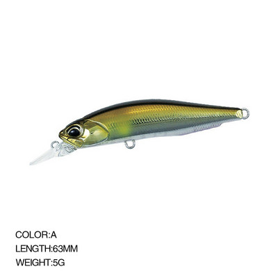 2022-es új 77 mm-es / 63 mm-es horgászcsali, süllyedő Minnow Jerkbait kemény csali horgász wobbler basszus Crankbait pisztráng csali kakas szájú csali