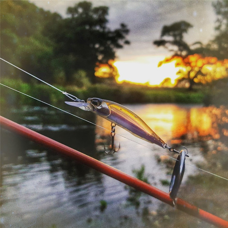 2022-es új 77 mm-es / 63 mm-es horgászcsali, süllyedő Minnow Jerkbait kemény csali horgász wobbler basszus Crankbait pisztráng csali kakas szájú csali