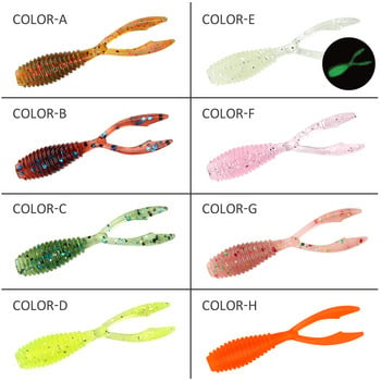 Spinpoler Fishing Soft Lures AJING Rockfish 10pcs/lot 0,3g 36mm Twin Tail Artificial Wobbler Ocean Rock Silicone Shad Worm Bait