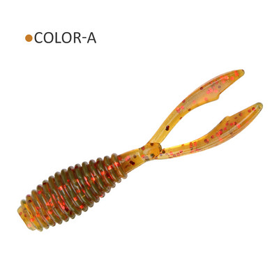 Spinpoler Fishing Pehmed landid AJING Rockfish 10tk/partii 0,3g 36mm Twin Tail Kunstvoobler Ocean Rock Silikoonist Shad Worm Bait