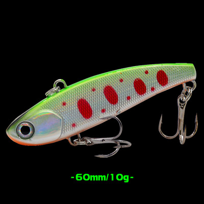WALK FISH 1Pcs 79mm/14g 60mm/10g Риболовна примамка Бионична изкуствена VIB твърда стръв Реалистична потопяема примамка Лаврак Солена вода