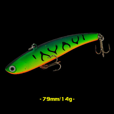 WALK FISH 1Pcs 79mm/14g 60mm/10g Риболовна примамка Бионична изкуствена VIB твърда стръв Реалистична потопяема примамка Лаврак Солена вода