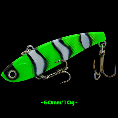 WALK FISH 1Pcs 79mm/14g 60mm/10g Риболовна примамка Бионична изкуствена VIB твърда стръв Реалистична потопяема примамка Лаврак Солена вода