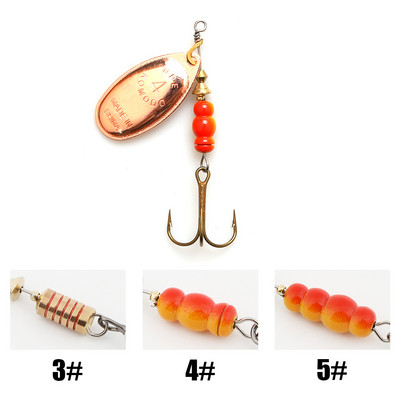 Marca WPE 1 buc. Nalucă Spinner 6,5 g/9,7 g/13,4 g Nalucă de pescuit cu bass Linguriță de metal Nalucă Treble cârlig Aparatură de pescuit Nalucă tare CrankBaits
