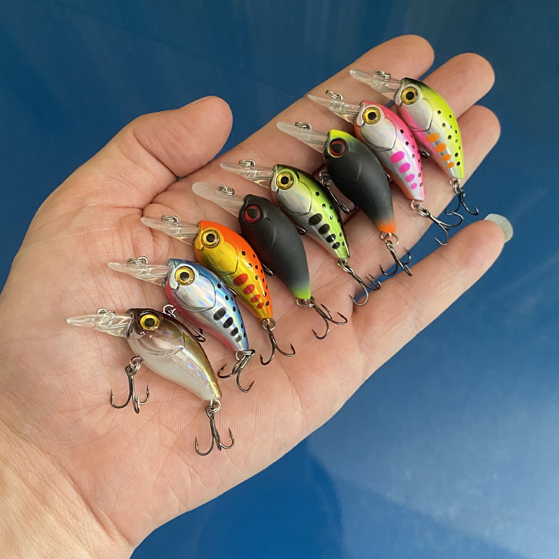 LTHTUG közepes búvárkodás mini Crankbait horgászcsali wobbler 35mm 3,5g Pesca lebegő mesterséges csali süllő klubhoz pisztráng csuka basszus