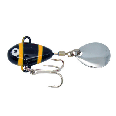 ALASICKA 1BUC 10g 2.1cm Nou Metal Mini VIB cu lingură Momeală de pescuit Momeală de pescuit Pin Crankbait Vibration Spinner Momeală scufundată