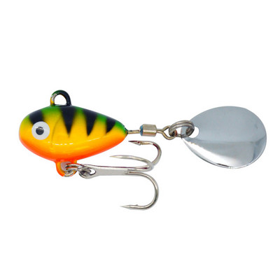 ALASICKA 1BUC 10g 2.1cm Nou Metal Mini VIB cu lingură Momeală de pescuit Momeală de pescuit Pin Crankbait Vibration Spinner Momeală scufundată