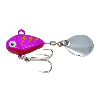 ALASICKA 1BUC 10g 2.1cm Nou Metal Mini VIB cu lingură Momeală de pescuit Momeală de pescuit Pin Crankbait Vibration Spinner Momeală scufundată