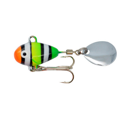 ALASICKA 1BUC 10g 2.1cm Nou Metal Mini VIB cu lingură Momeală de pescuit Momeală de pescuit Pin Crankbait Vibration Spinner Momeală scufundată