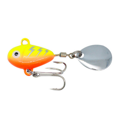ALASICKA 1BUC 10g 2.1cm Nou Metal Mini VIB cu lingură Momeală de pescuit Momeală de pescuit Pin Crankbait Vibration Spinner Momeală scufundată